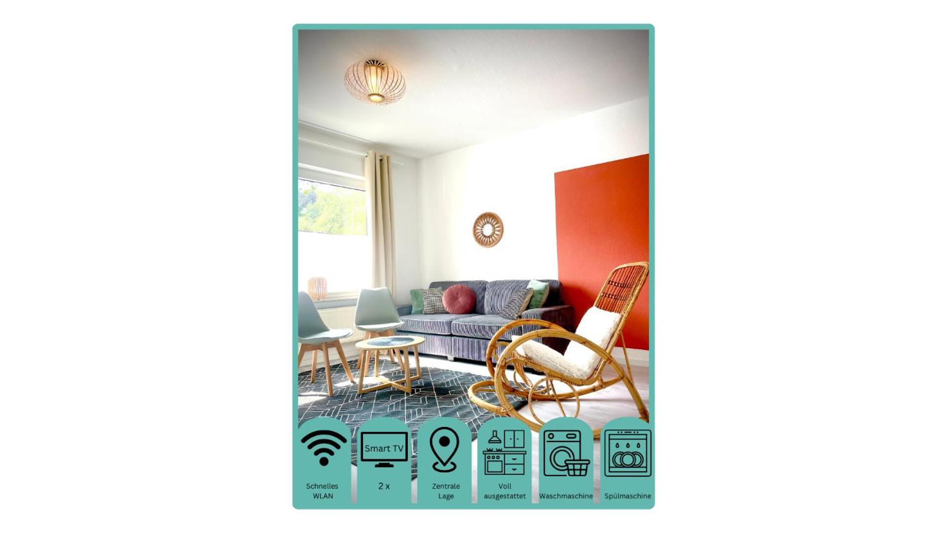 Wlan,Smart Tv,4 Betten, Zentral Emden Zewnętrze zdjęcie